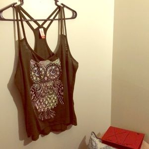 Glitter Owl Tank !
